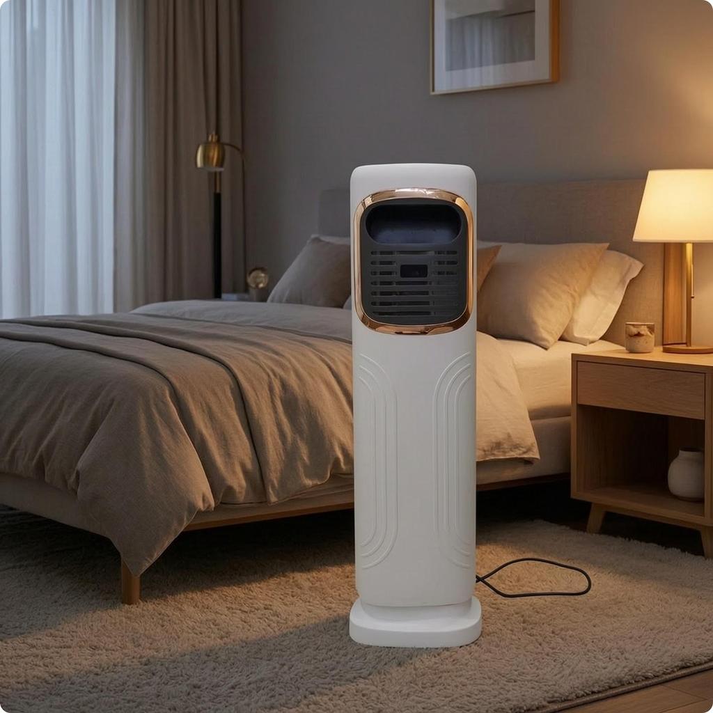 Columnar Air Cooling fan and Heater 2inStanding Standing Device Appliance for