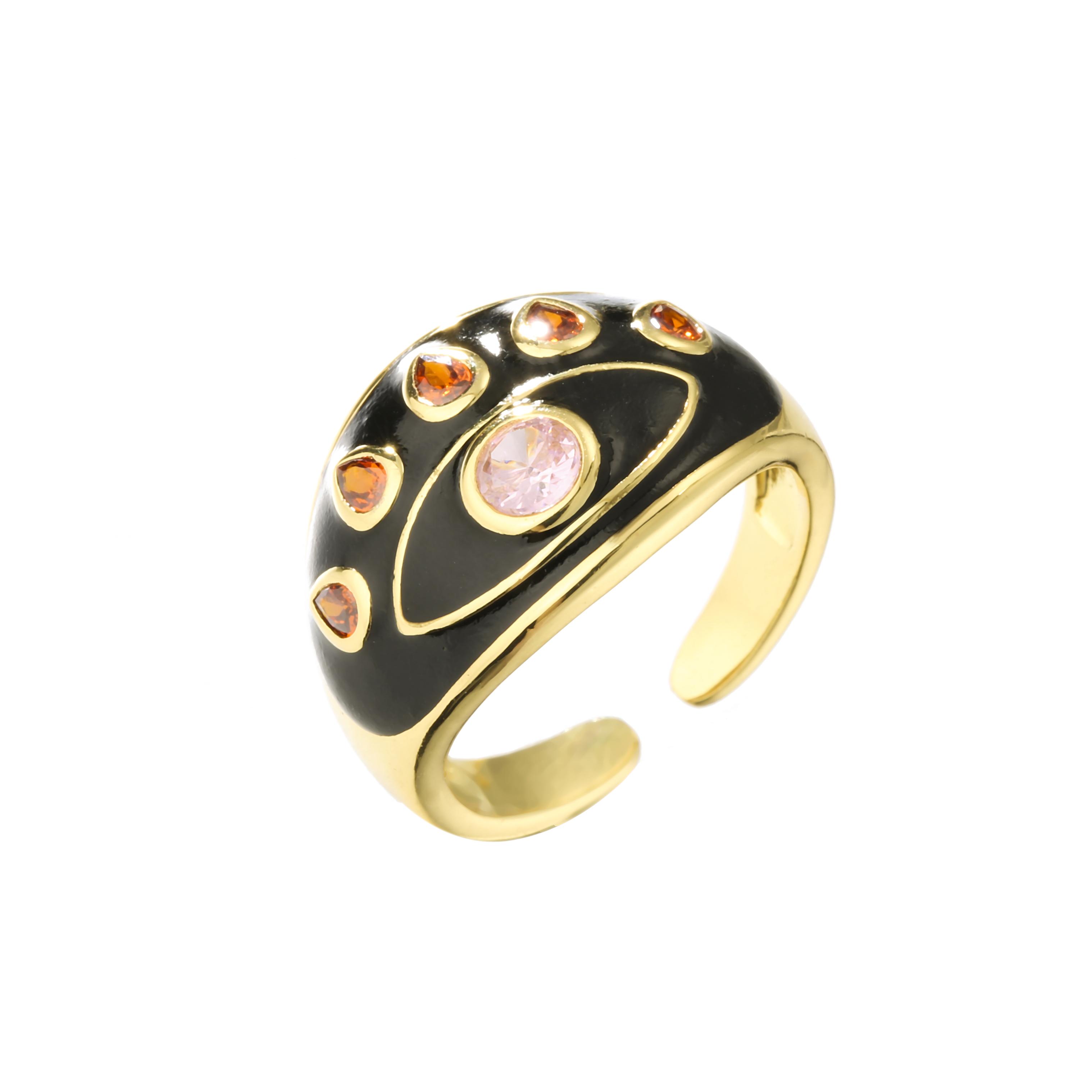 

HECHENG,Evil Eyes Rhinestone Zircon Geometry Rings,For Women Birthday Gifts Travel Zircon Gifts