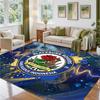 Blackburn Rovers Football Design Crystal Velvet Rug Soft Decorative Mat for Bedroom Entrance
