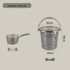 ZISIZ Thickened Transparent Storage Bucket with Lid
