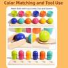 Clip Montessori Color-matching Ball Toys Colored Ball Wooden Color Matching Game  Early Education