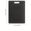 1pc Compact Kitchen Prep Board with Anti-Slip Base & Juice Grooves - Durable Plastic Chopping Board, Black Granite Texture