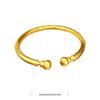 Gold-Plated Ethnic Style Golden Monkey Cudgel Openable Bracelet
