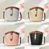 Crossbody Pu Water Bucket Bag For Women With Zipper Closure And Inner Pocket