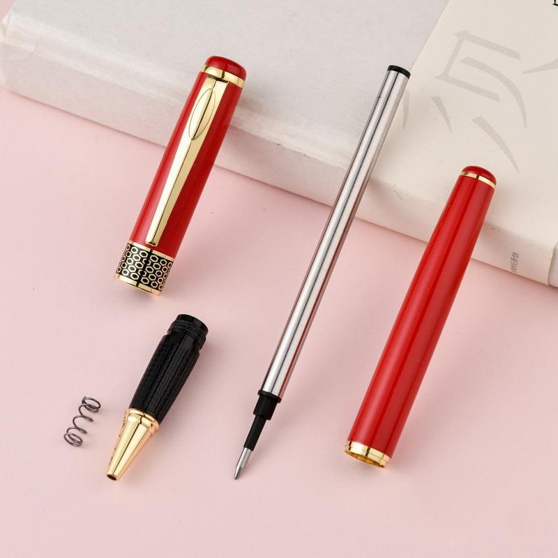 Minimally Designed Metal Signature Pen, Business Gift Ballpoint Pen, School Office Stationery, Writing Supplies