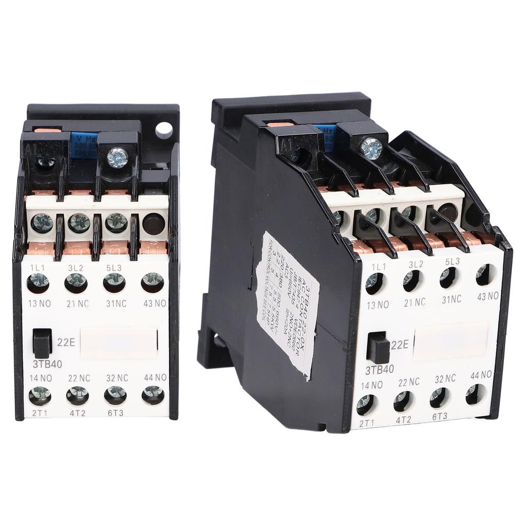 AC Contactor 2NC+2NO DIN Rail for Residential Turn On Off Power Supply 9A 3TB40 50Hz