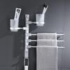 YIDASHANG No-Drill Space Aluminum Rotating Bathroom Towel Rack