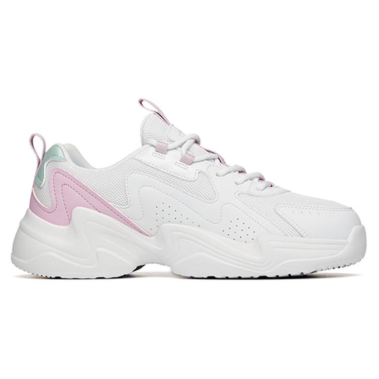 New Anta Slip Resistant, Abrasion Resistant, Waterproof, Supportive, Lightweight Low Top Chunky Sneakers Women's 922118823-3