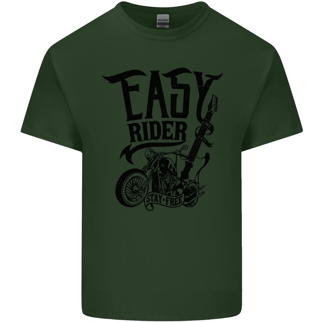 Easy Rider Motorcycle Motorbike Biker Unisexs Light Cotton TShirt