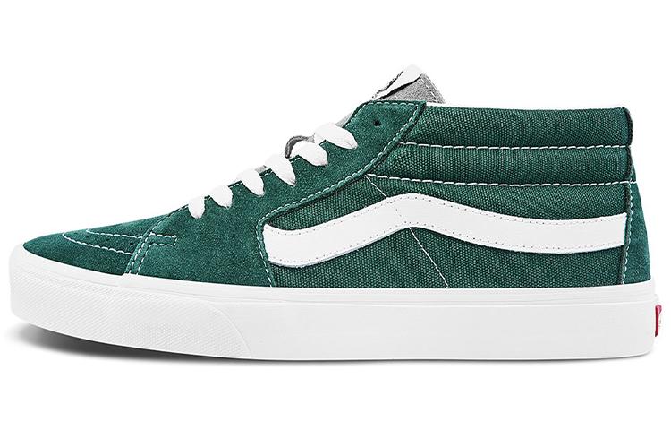 Vans Sk8 Mid Classic Mid Top Casual Skate Shoes Unisex Green VN0A3WM322K 36