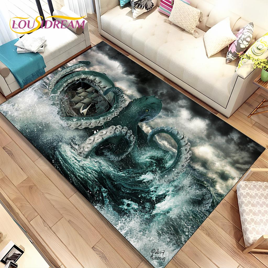 Un bateau pirate, une barque, un bateau, un tapis pour la maison, le salon, la chambre à coucher, un canapé, un paillasson, un tapis de sol antidérapant