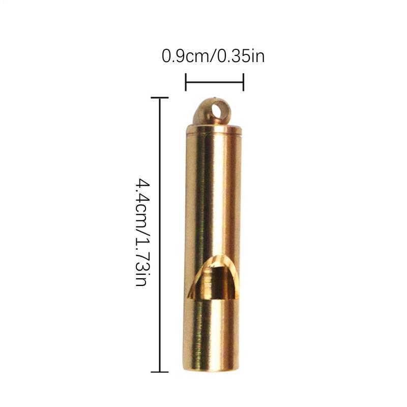 Survival Whistle Vintage Brass Coaching Whistle Auspicious Car Keychains Pendant Referee Training Whistles Outdoor Survival Tool