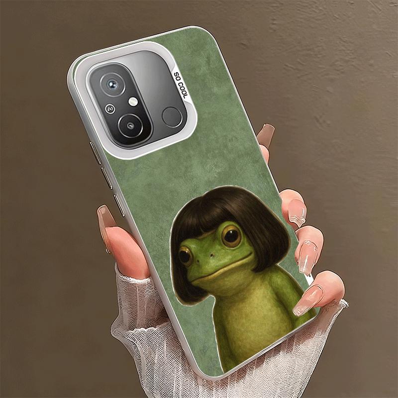 Cute Cartoon Frog Shockproof Phone Case for Xiaomi Poco X7 X6 X5 X3 Pro F7 Ultra M8 Redmi 15C 15 14C 13C 12C 10C 13 12 10