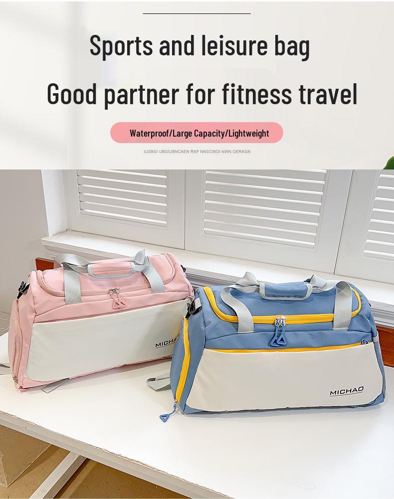 Women's Large Capacity Fitness Travel Backpack with Wet/Dry Separation, Shoe Compartment for Short Business Trips and Sports.