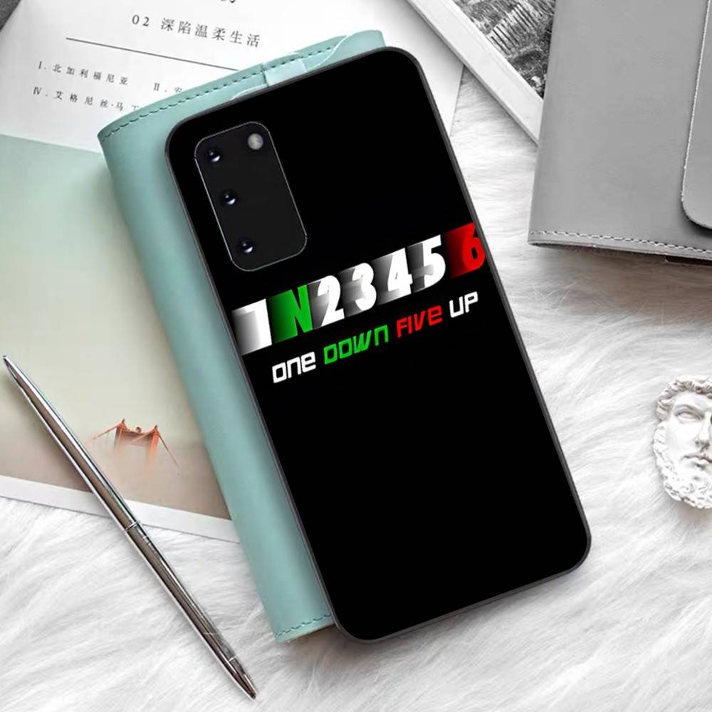 1N23456 M-Motorcycle Phone Case Silicone PC+TPU For Samsung S10 20 30 22 23 24 Plus Lite Ultra Cover