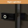 No Punching Sliding Door Bolt Anti-theft Door Catch Durable Luminous  Door Buckle  Wine Cabinet