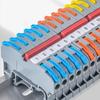 10Pcs 4mm2 11AWG Din Rail Terminal Block 450V 32A Quick Splice Hub  for Electronics Wiring