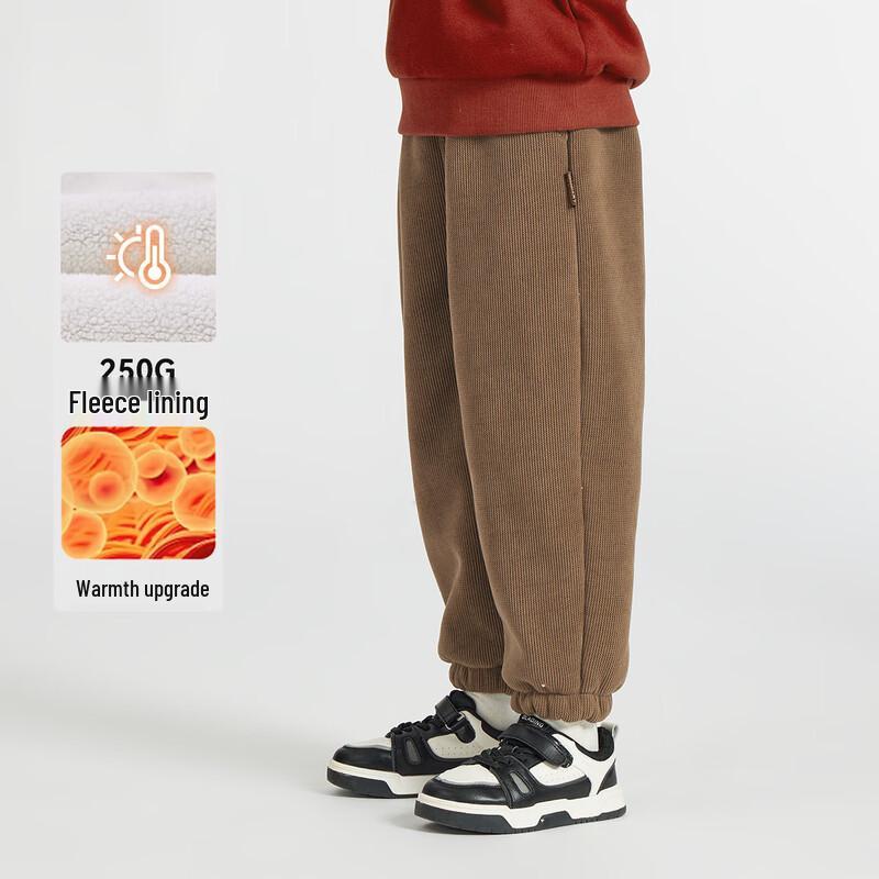 

Duo Duo Jia Boys Winter Fleece-Lined Chenille Stripe Knit Casual Pants 110