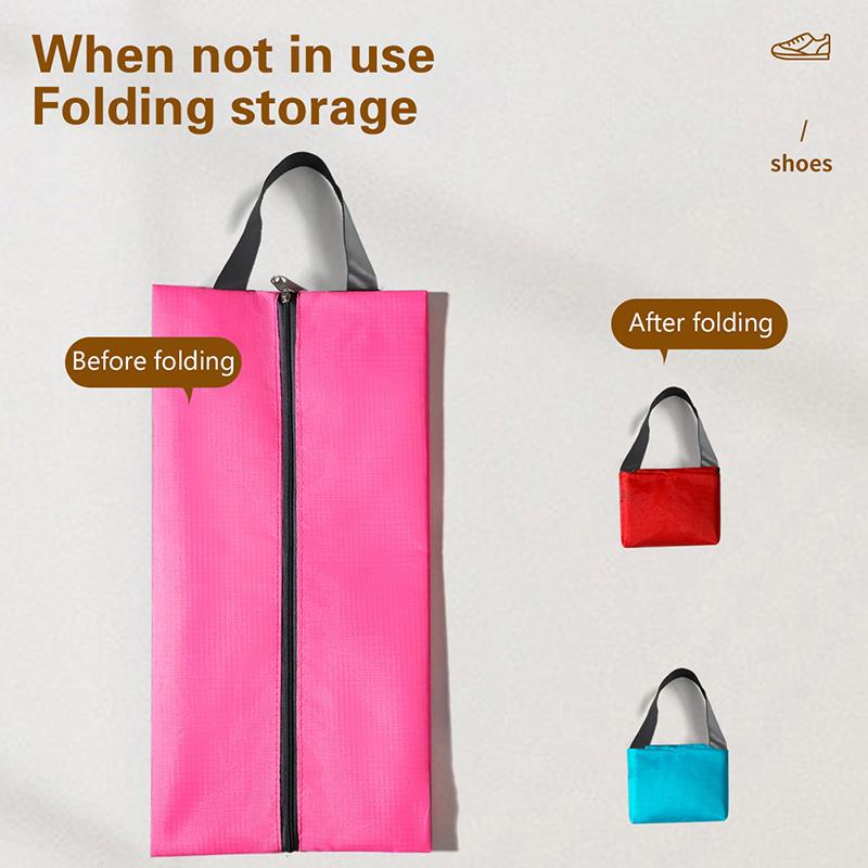 Shoe Storage Bag Waterproof And Dust-Proof Nylon Fabric With Strong Zipper Suitable For Men And Women Travel Home Storage Bag