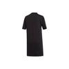 Adidas Originals Trefoil Logo Print Comfortable Sports Round Neck Pullover Short Sleeve Dress Women dress Black FL0037