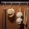 1 Stück Luxus Metall Hut Organizer Hutständer Offener Haken Platzsparendes Design für Kleiderschrank Kleiderbügel für Zuhause Schlafsaal Hutorganisation C