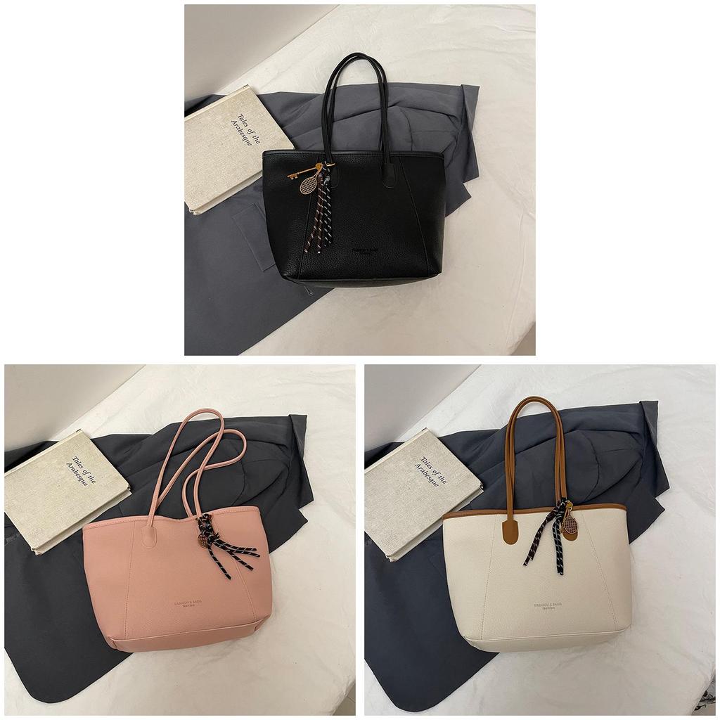 Tote Bag Female Large Capacity Pu Tote Bag With Zipper Closure For Daily Use