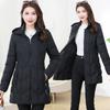 Women's Long, Stylish, and Slimming Winter Coat – Warm and Fashionable, with Extra Padding for Added Warmth.