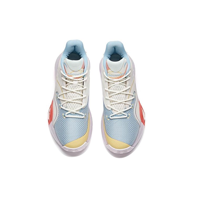 New Anta A Flash Bubble 1.0 Non slip Wear resistant Shock Absorption Low Top Basketball Shoes Blue Gray Red 912121608S-3