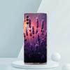 Transparent Phone Case for Samsung Galaxy A16 A14 A12 A22 A24 A42 A02 A03S A06 A20 A30 A40 Soft TPU Cover Lavender Pattern Capas