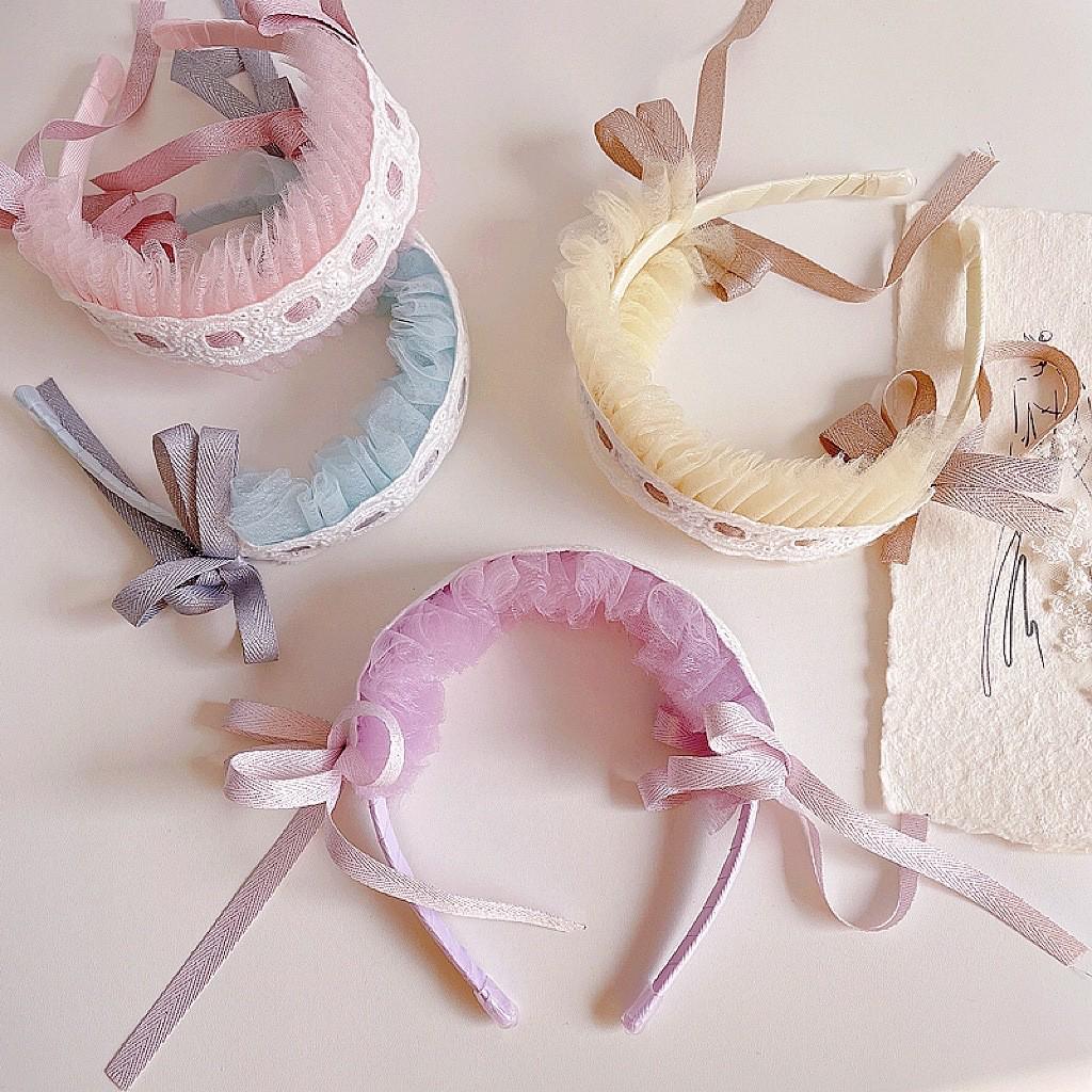 French Retro Princess Lace Pearl Lolita Headband & Hair Accessories