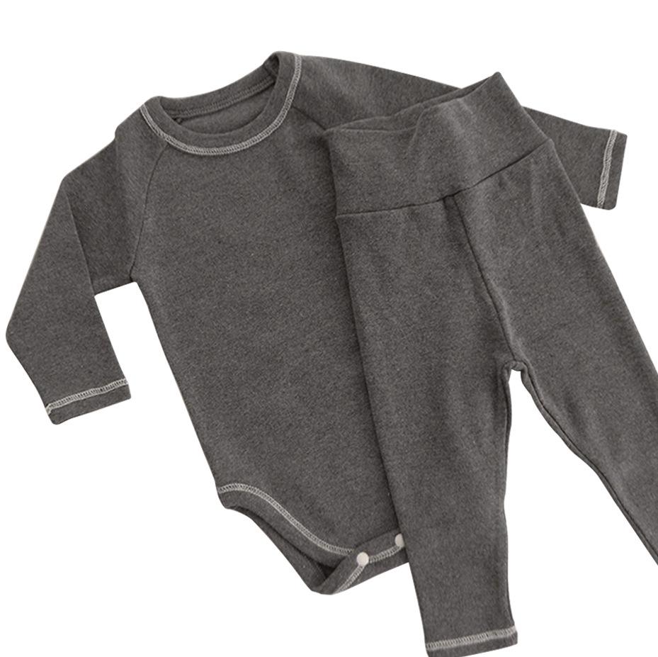 2024 Bunny Ears Baby Jumpsuit - Koreanisches Kinder-Herbstkrabbelset mit Bauchschutz