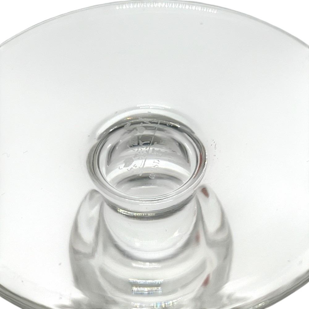 HERMES Damier Checkerboard cup wine glass Crystal glass clear