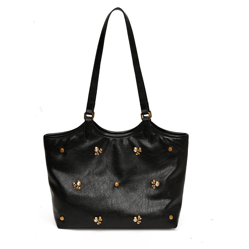 

Сумка Simple Temperament Повседневная сумка Tide Underarm Bag Молодежная сумка Японская и корейская иностранная женская сумка чёрный