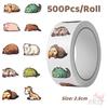 500Pcs/Roll Sleeping Animals Series 02 Kids Rewards Stickers - DIY Scrapbooks Album Decor Sealing Label Decals