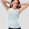 Slub Yarn Summer Yoga Sleeveless Sports Top