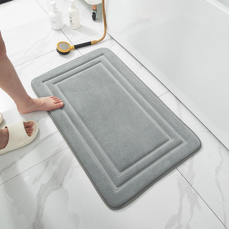 Bathroom Mat Bath Non-slip Carpets In Wash Basin Bathtub Side Floor Rug Shower Room Doormat Memory Foam 3D Pad