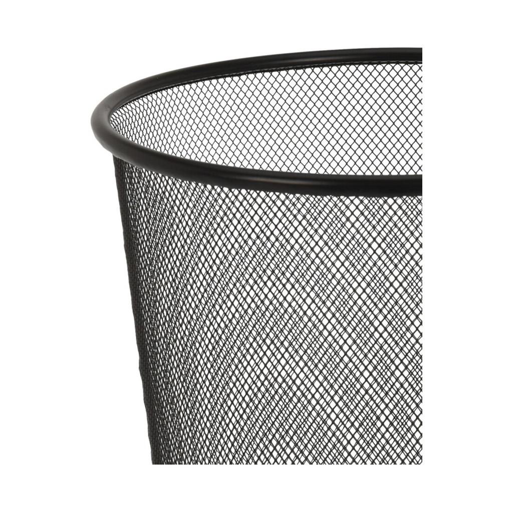 Metalowy Kosz Na Śmieci Czarny 28 Cm