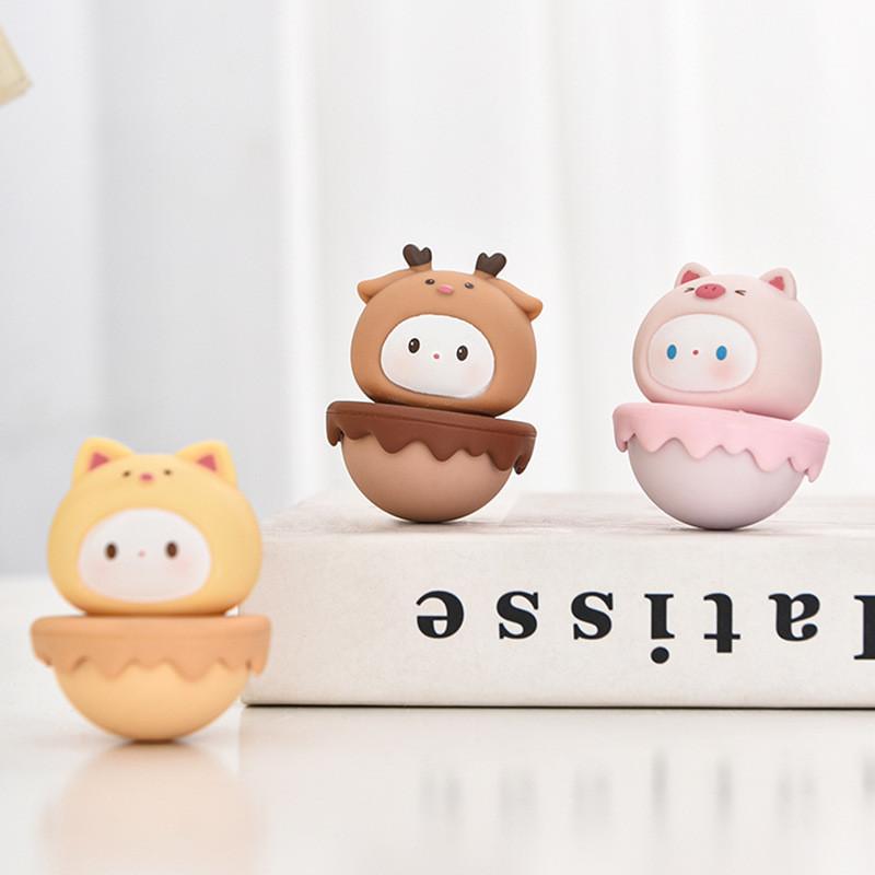 Tumbler Toy Decompression Bear Dog Pig Penguin Cat Deer Doll Decoration Gift