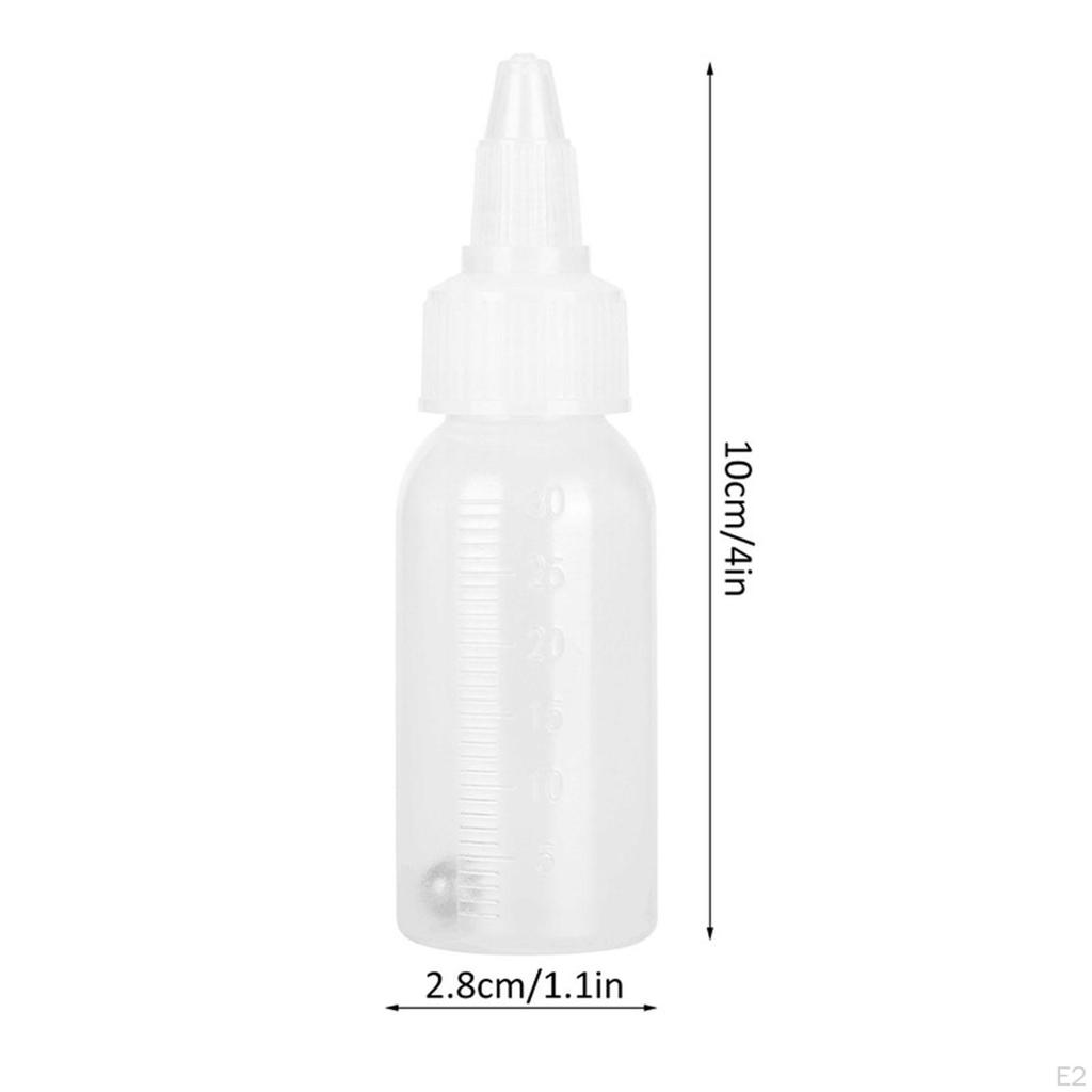 10 Pieces Dispensing Bottles Storage Containers Leakproof Round Convenient Squeezing for