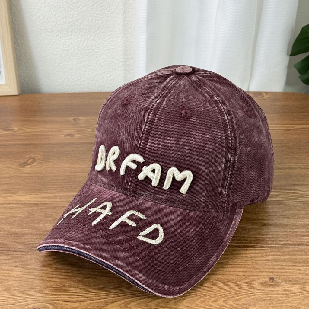 Fashion Hat Korean version hat female ins Korean version tide hole cap men spring and summer versatile letter embroidery baseball hat shade