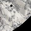 Girls Summer Chinese Dress Chic Ink Wash Floral Print Sleeveless Vest Dress Kids Fashion Clothing