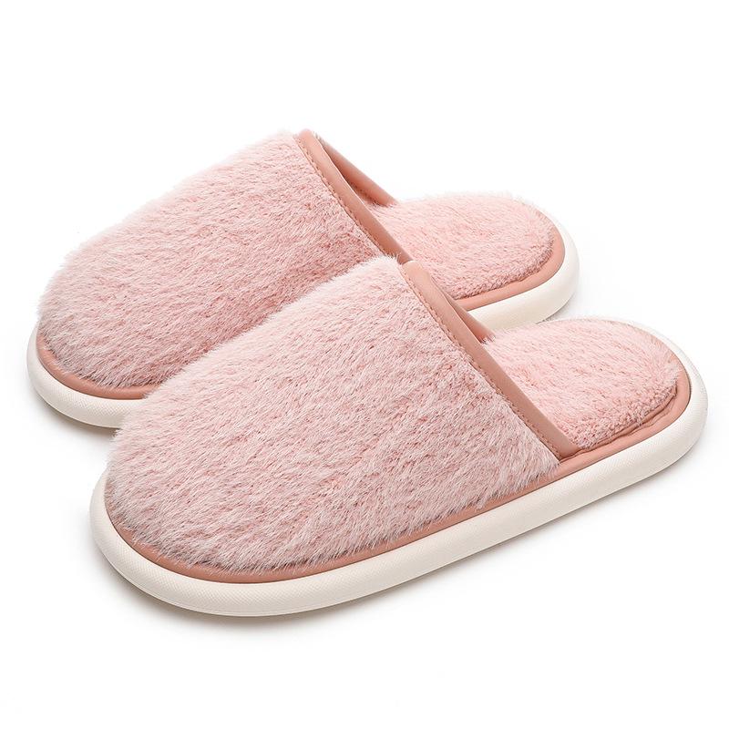 Clearance: Women's Thick Sole Furry Slippers, Warm Non-Slip for Outdoor and Home.