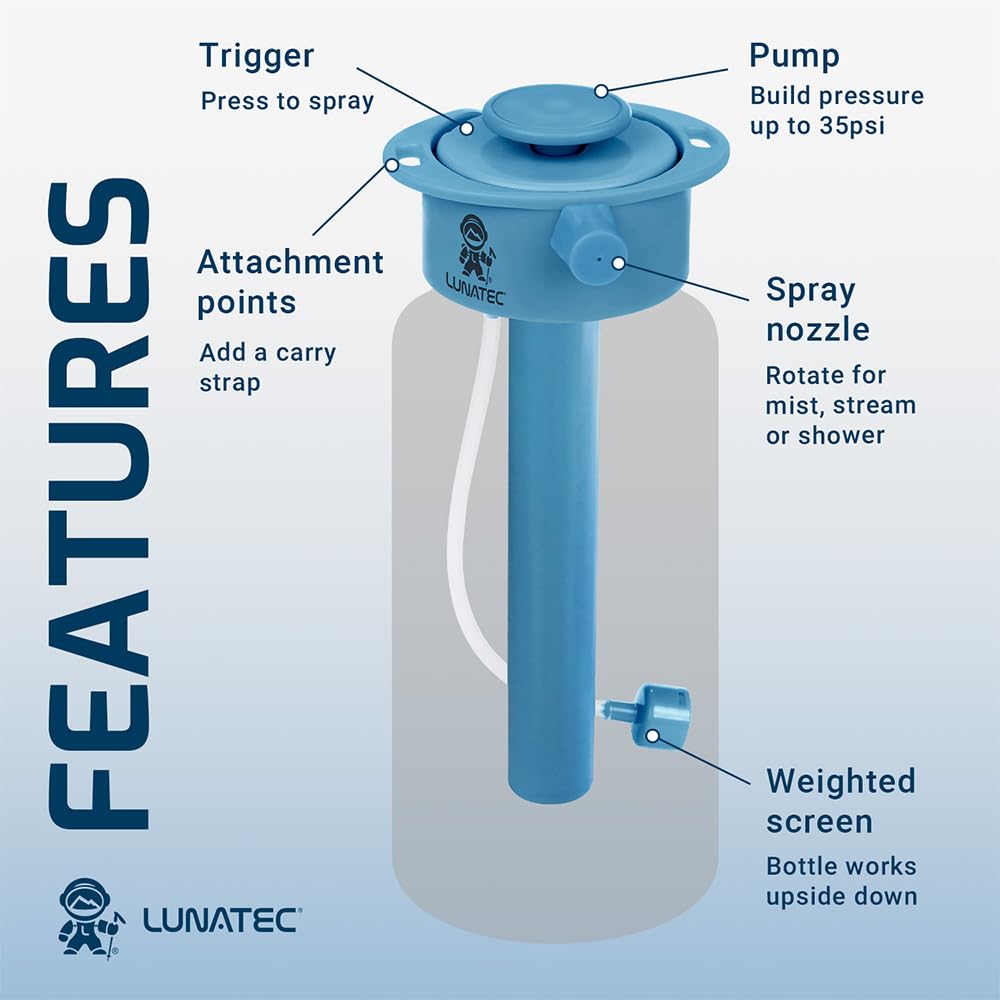 Lunatec Aquabot Clear 750ml Water Bottle for Outdoor Camping Multi-Purpose (LTA1050000)