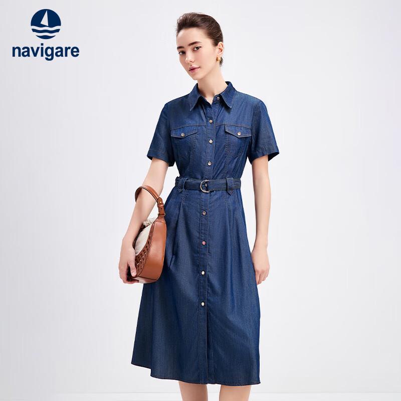

Navigare Women s Thin Denim Shirt Dress M