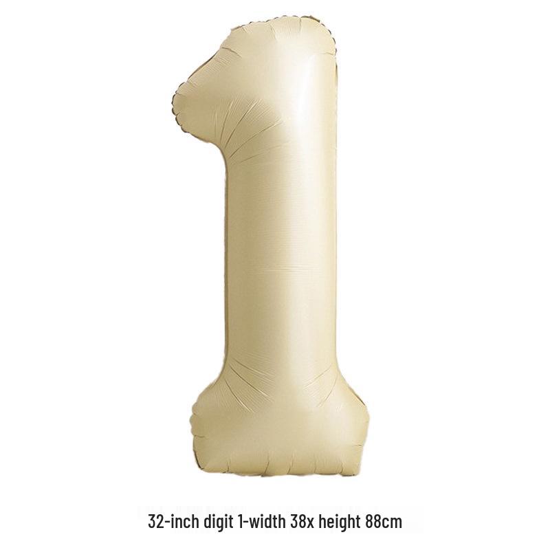 32-Inch White Number '40' Birthday Balloon, Aluminum Foil Party Decoration Prop