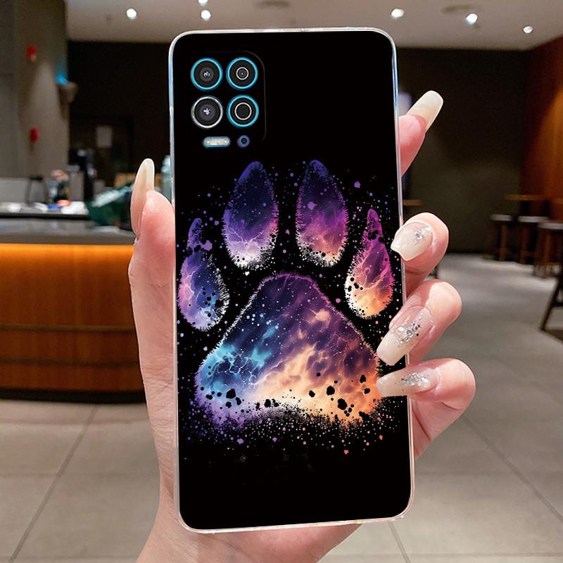 Phone Case For Motorola Moto G100 Soft Silicone TPU Transparent Viral Popular Panda Painted Casing Anti-scratch Slim Cover