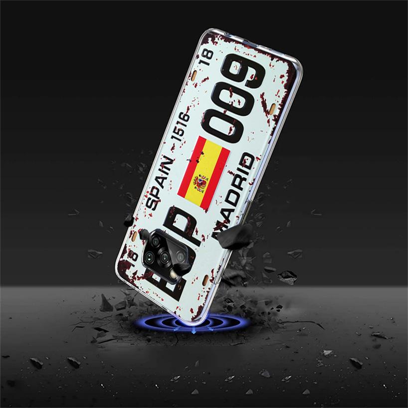 License New York Plate Number Cover Phone Case For Xiaomi Poco F7 Ultra X7 X6 X5 Pro M7 Redmi 15C 15 13C 13 12C 12 10C 10 9A 9C