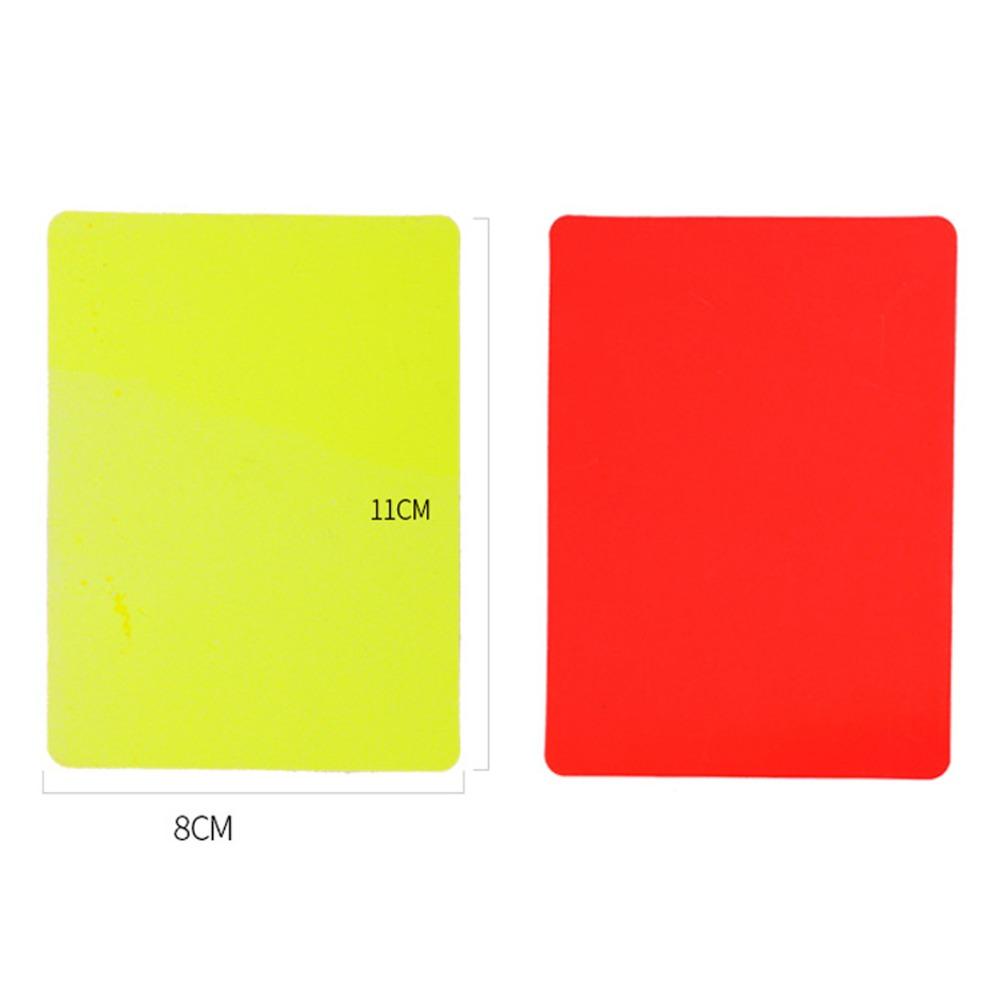 Gelbe Karte PVC Fußball Schiedsrichter Verwarnungskarte PVC Fußball Schiedsrichter Rote Gelbe Karte Fußballspiel