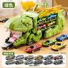 Children Devour Deformation Dinosaur Rail Car Inertial Alloy Car Storage Deformation Rail Car