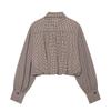 European and American Style, New Women's Clothing, Fashionable, Versatile, Casual Style Design Small Plaid Short Shirt